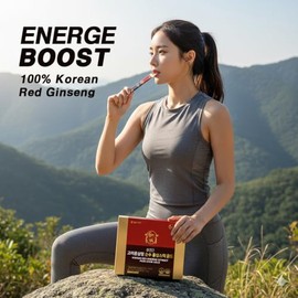 BOTO 6 Year Korean Red Ginseng Extract Pure Stick Gold | Korean Herbal Drink Stick | 30 Sachets.