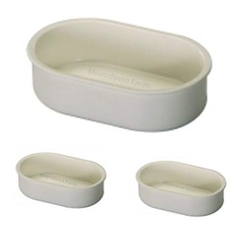 Moondown Farm 10cm Oval Feeder/Water/Grit/Egg Food Pots for Finch, Canary, Budgie Drinker (3 Pack)