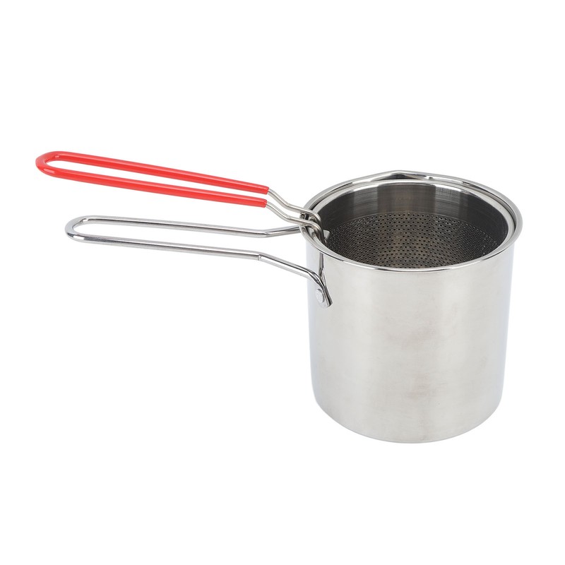Small Deep Fryer Pot Stainless Steel Olecranon Type Diversion Japanese