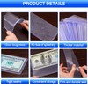 30 Pack Dollar Bill Sleeves, 6.8x2.9 Inch Clear Currency Sleeves