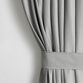 AmeliaHome Curtain Velvet Look Pack of 1 Velvet blackout curtain, window decoration, decorative curtain.