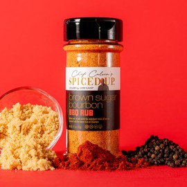 Brown Sugar Bourbon Seasoning - BBQ Rubs And spices For grilling - Gourmet Barbecue Seasoning With Bourbon And Brown Sugar - Perfect for Ribs, Chicken, Pork And Brisket- Spiced Up By Chef Calvin