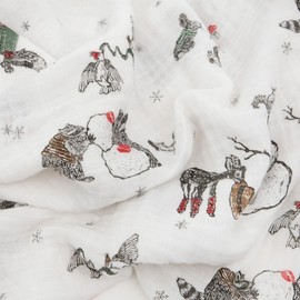 Little Unicorn Little Unicorn Premium Cotton Swaddle Baby Blanket | Breathable Fabric | for swaddling, Play, Nursing & More (Snow Day)