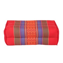 ANADEO YogaProducts Standard - Standard Zafu Yoga and Meditation Cushion - 100% Natural High Density Kapok - Comfort and Firmness - Sitting Stability - Red Orange - X1