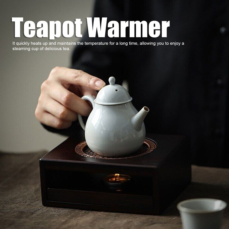 Bamboo Teapot Warmer Rapid Heating Traditional Save Energy Bamboo Tea