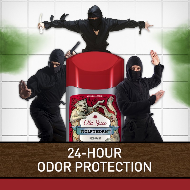 Old Spice Wild Collection Men's Deodorant, Wolfthorn Scent - 3.0