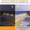 Yanhao 4 Pcs Solar Light, Outdoor Deck Light, Warm Color,