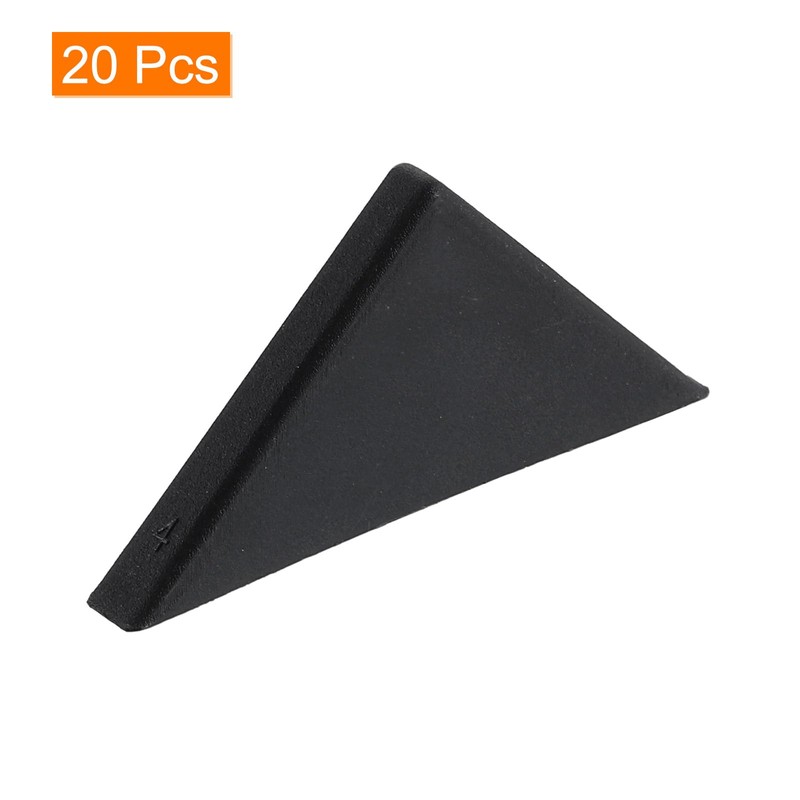 uxcell 20Pcs Plastic Corner Protectors 4x50mm Right Angle Shape Glass