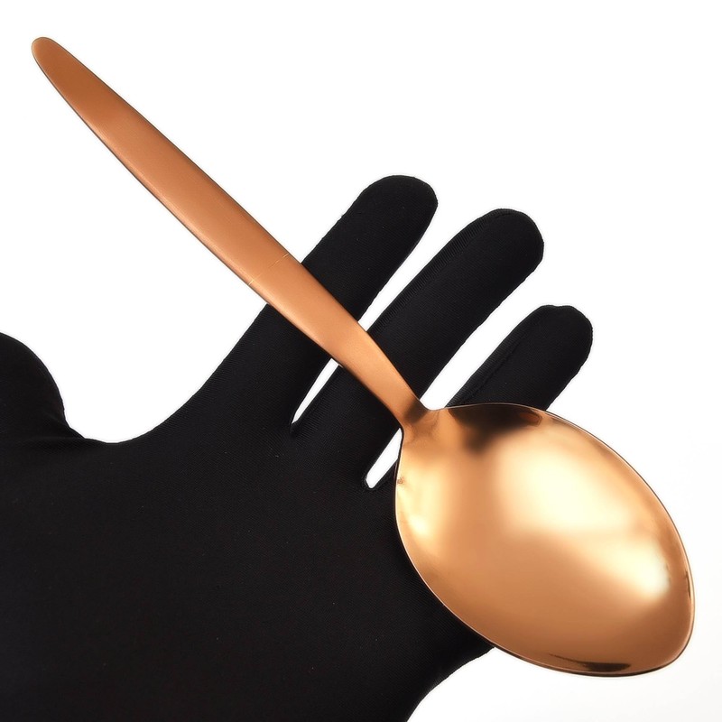 BNAZIND Kunz Rose Gold Spoon | Titanium Shiny18/10 Stainless Steel