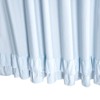 Light Blue Ruffle Shower Curtain Farmhouse Fabric Cloth Shower Curtains