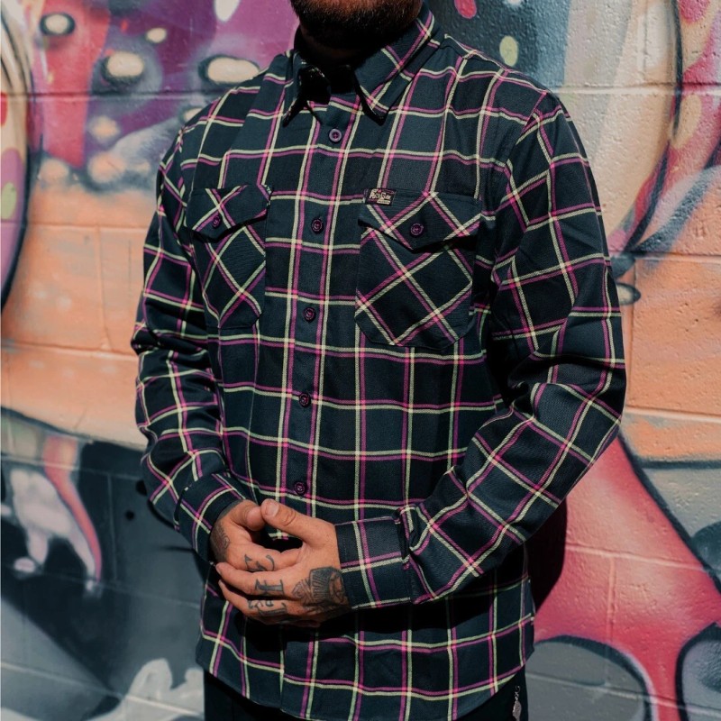 Dixxon Flannel x Punk Rock Museum Men's MEDIUM Collab Plaid