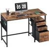Ｍａｉｈａｉｌ Maihail Small Desk with Drawers, 40 inch Computer Desk