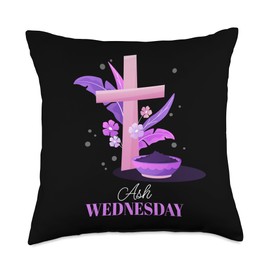 Ash Wednesday - The Fasting Period Of Lent - Carnival Season Throw Pillow