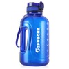 GIFUBOWA 2l Water Bottle with Straw Leak-Proof Motivational Time Marker