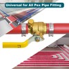 LOKMAN 50 Pack 1/2 Inch PEX Cinch Clamps, Stainless Steel