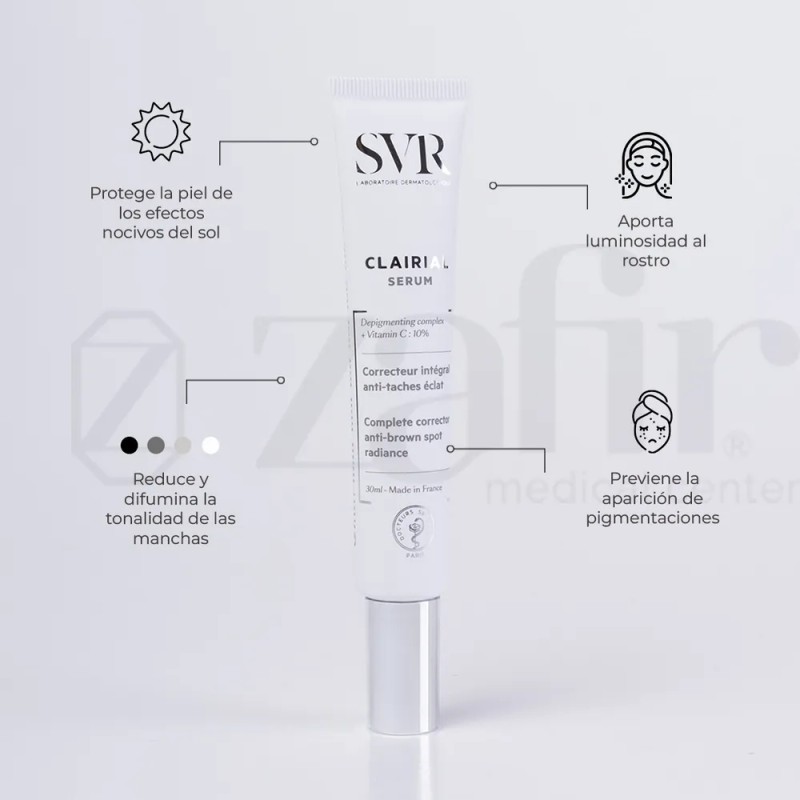 Serum Antimanchas SVR Clairial 30ml Noche Rostro Piel Sensible