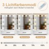 Yamissi Large Makeup Vanity Table Set with 10 LED Mirror