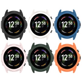 FitTurn Compatible with Fossil Men's Gen 6 44mm Case/Fossil Women's Gen 6 42mm Case -Full Edge Protection case Shockproof Case Guard Thin Bumper Shell for Gen 6 Smartwatch (42mm, Multicolor)