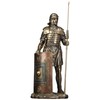 14.38" Roman Soldier with Javelin and Shield Cold Cast Bronze