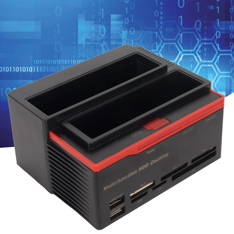 HDD Docking Station Dual Bay 480Mbps USB2.0 to SATA IDE