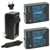 Wasabi Power Battery (2-Pack) and Charger for Leica BP-DC12