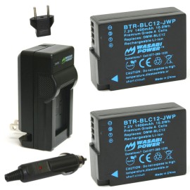 Wasabi Power Battery (2-Pack) and Charger for Leica BP-DC12