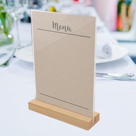 Operitacx Versatile Acrylic Easel Stand Table Sign Display Stand for Events Retail