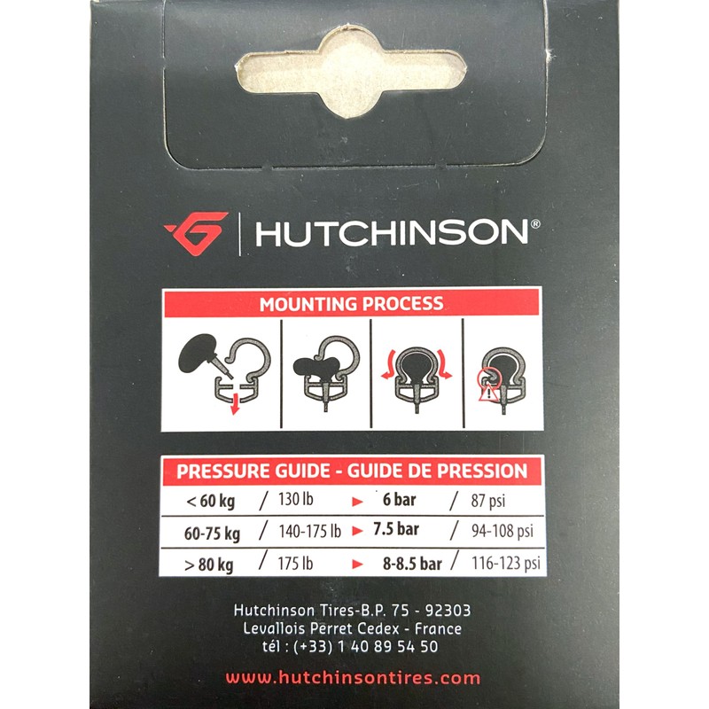 Hutchinson Haussmann Unisex Adult Inner Tube - Black, 60 mm