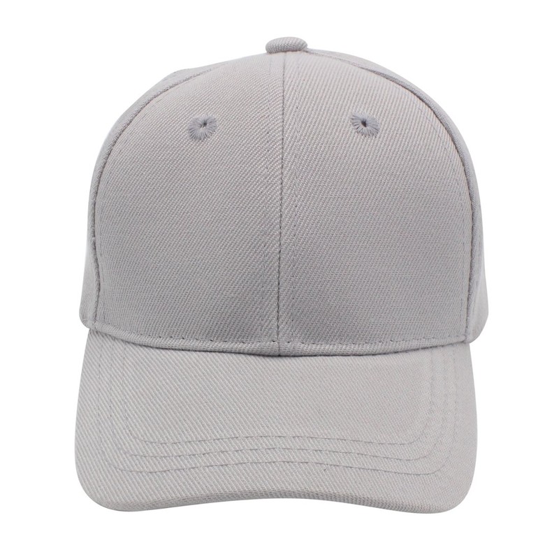 Gorra de béisbol para bebé, 100% resistente, de poliéster, Gris