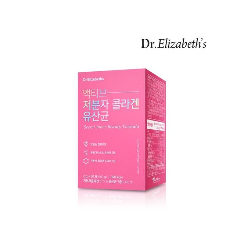 Dr. Elizabeth [닥터엘리자베스] 액티브 저분자콜라겐 유산균 (2g x 50포)[35148277] [Dr.