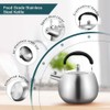 Heavy Duty Tea Kettle Stovetop Whistling Teakettle Teapot,seamless bottom, Stainless