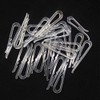 100pcs U Shape Clear Durable Plastic Alligator Clips Shirts Folding
