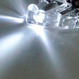 ESUPPORT Car White Cover White LED Light Rocker Toggle Switch SPST ON Off Pack of 5