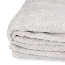 HOMLA Mukava Blanket Light Grey Very Soft 130 x 17