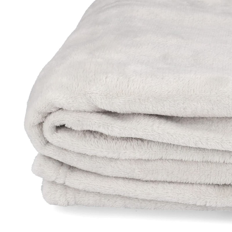 HOMLA Mukava Blanket Light Grey Very Soft 130 x 17