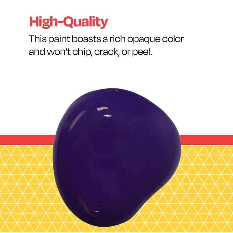 School Smart Tempera Paint, Purple, 1 Quart Bottle
