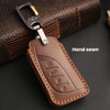 OLLEN Genuine Leather Key Fob Cover, Fit for Lexus ES