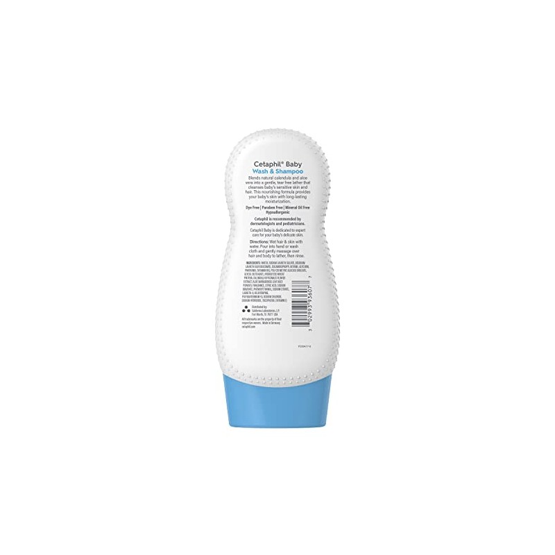 Cetaphil Baby Wash And Shampoo With Organic Calendula, 7.8 Ounce