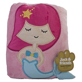 Jack & Friends Kids Animal Cuddly Blanket Mermaid