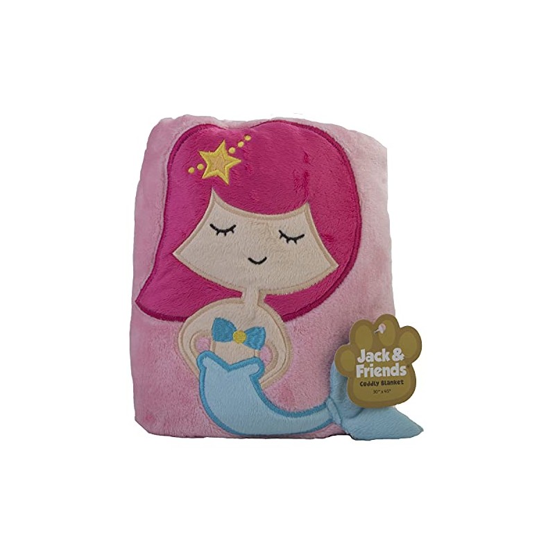 Jack & Friends Kids Animal Cuddly Blanket Mermaid