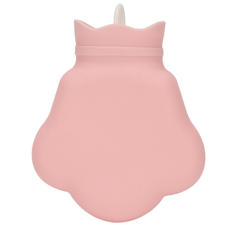 Hot Water Bag Silicone Hot Compress Portable Cartoon Bear Paw