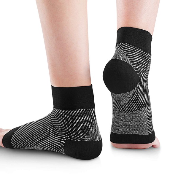 Plantar Fasciitis Foot Support Socks, Goosehill Ankle Support Compression Socks Foot Sleeves for Ankle, Aching Feet and Heel Pain Relief, for Both Left and Right Foot