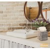 Rustic White Barnwood Tissue Box Cover: Tissue Cube Box Includes