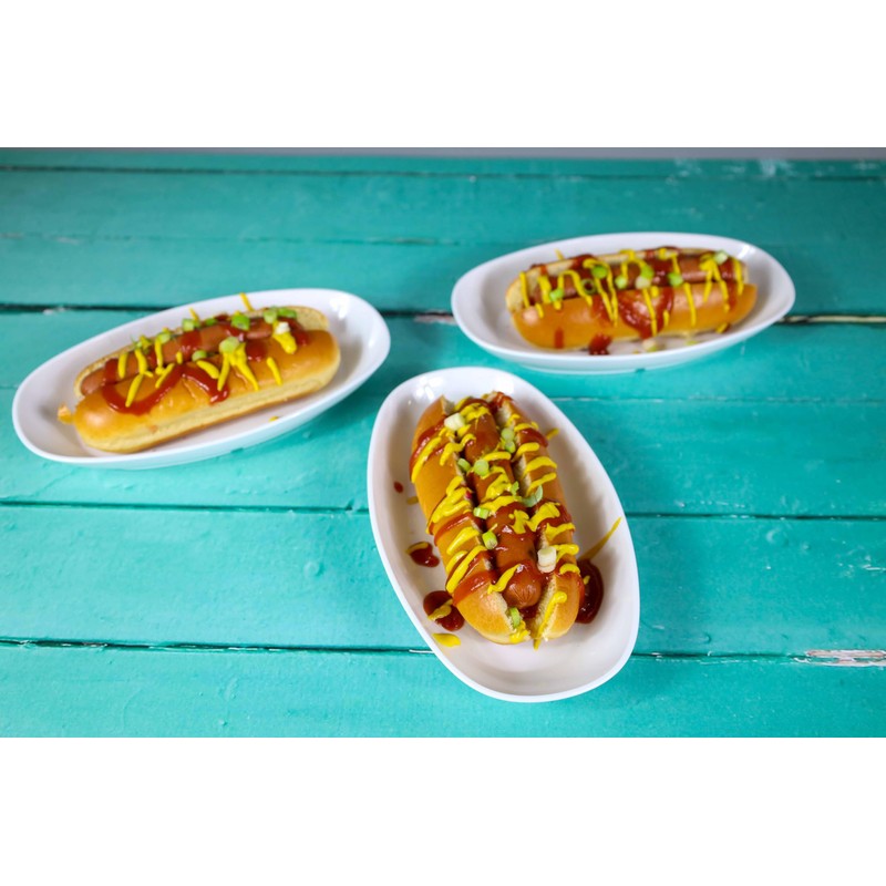 Harfield Deep Oval Small Plates Pack of 3 300ml Food