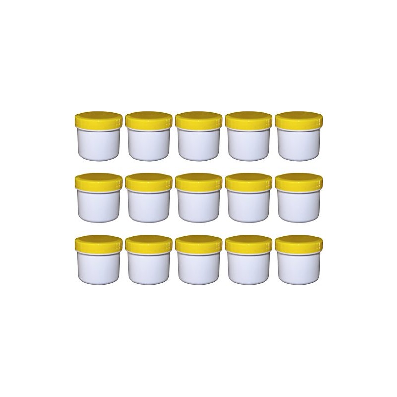 15 ointment containers, cream containers, flat ointment jar, 25 ml