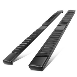 Auto Dynasty Running Boards Compatible with 2015-2024 Ford F-Series Super Duty Super Crew Cab, Aluminum Side Step Rail Nerf Bars, 6" Step Bars, Black Powdercoated