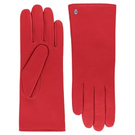 Roeckl Women's Hamburg Leather Gloves, Classic red