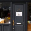 2-Pack Double Sided Open Closed Sign for Business Door, Gold
