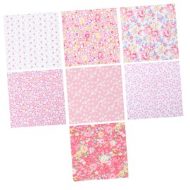 IWOWHERO 7pcs DIY Cotton Set Assorted Patchwork Cloth for Creative Sewing Projects for Quilts Cushions and Home Decor