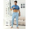 TeJoyce Mens Pyjamas Set Cotton Short Sleeve and Pants 2